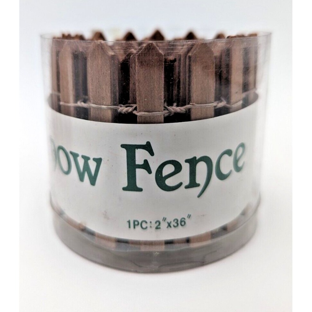 Department 56 Village Snow Fence Brown Wood 36"‎ and White Wood 36"